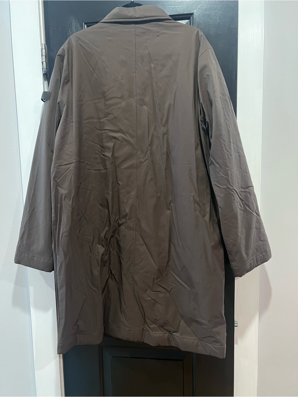 ALO Yoga Men's Dark Brown Trench Coat - Picture 7 of 7